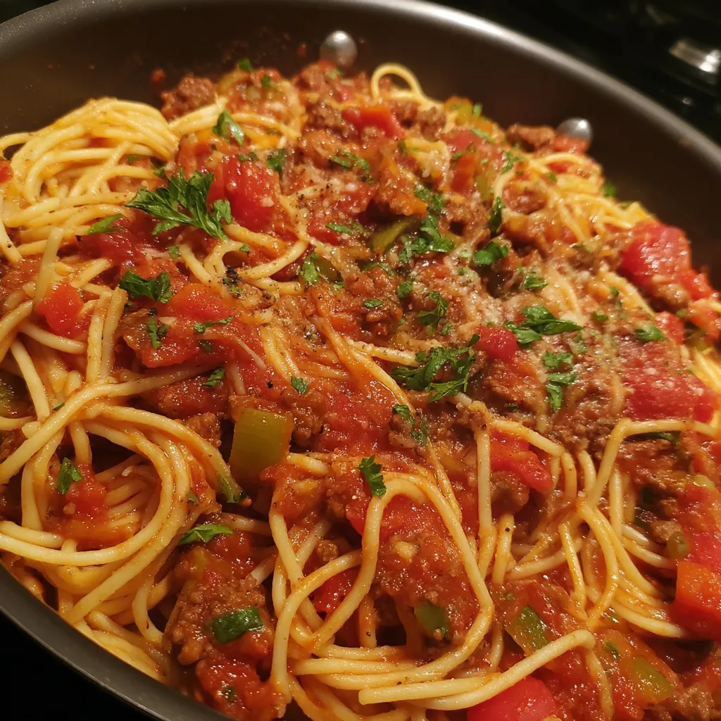 Spaghetti meat sauce recipe
