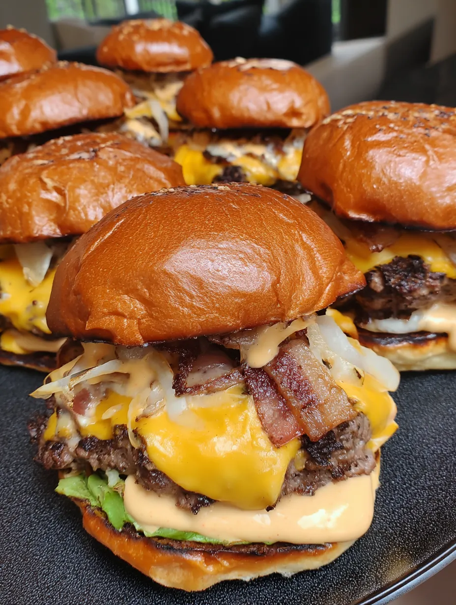 Smash Burgers with Baconnaise Sauce