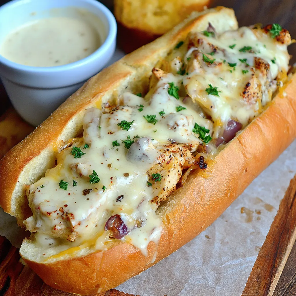 White BBQ Chicken Subs