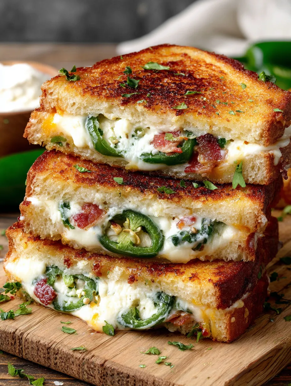 Roasted Jalapeno Popper Grilled Cheese