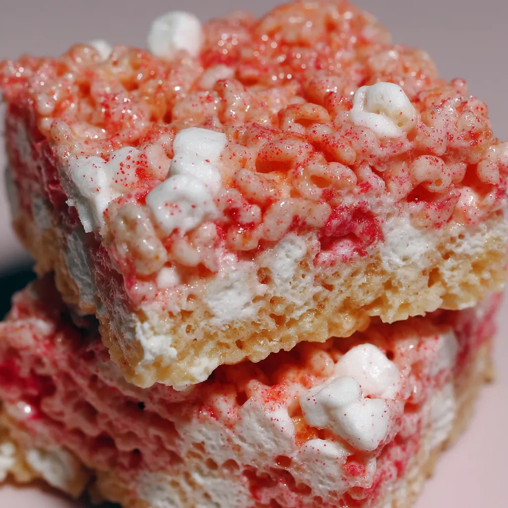 Strawberry Crunch Rice Krispie Treats