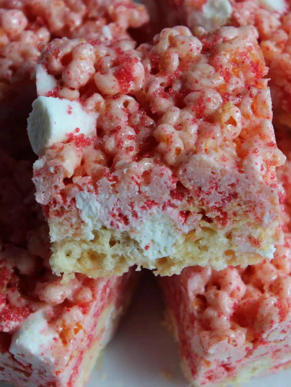 Strawberry Crunch Rice Krispie Treats