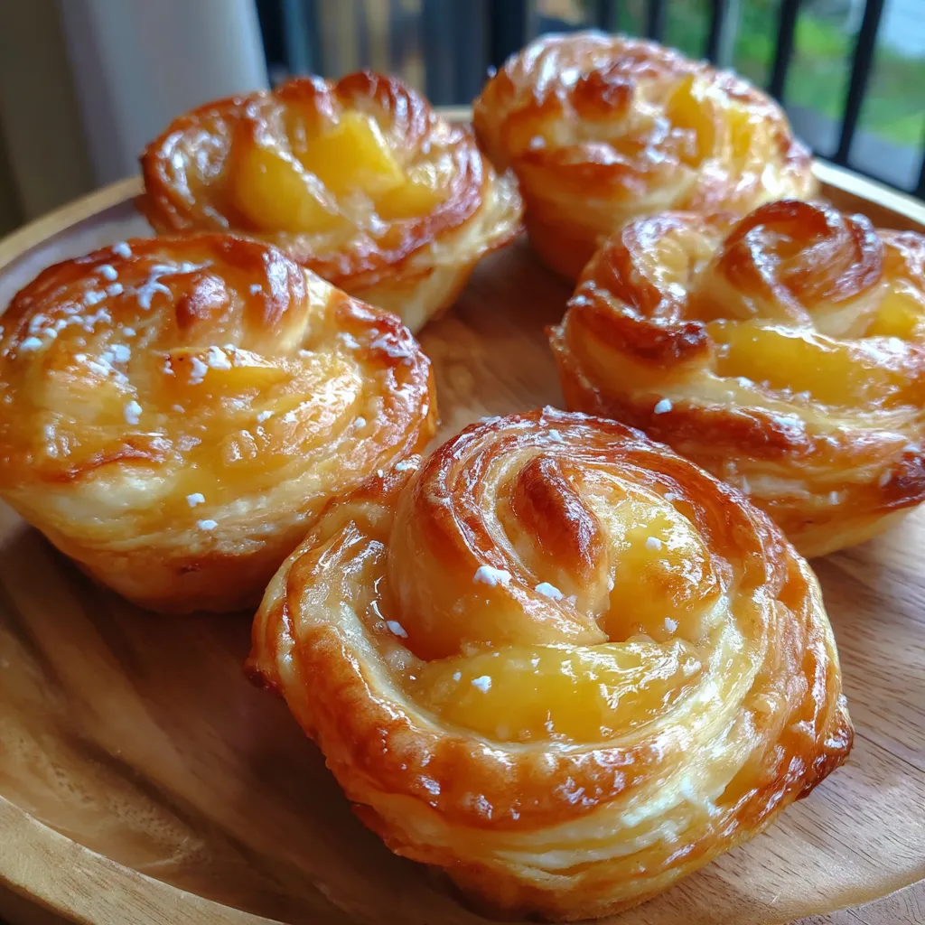 Peach Pie Cruffins