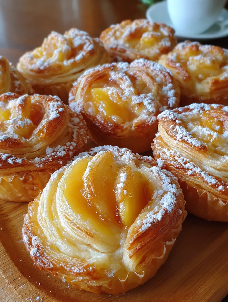 Peach Pie Cruffins