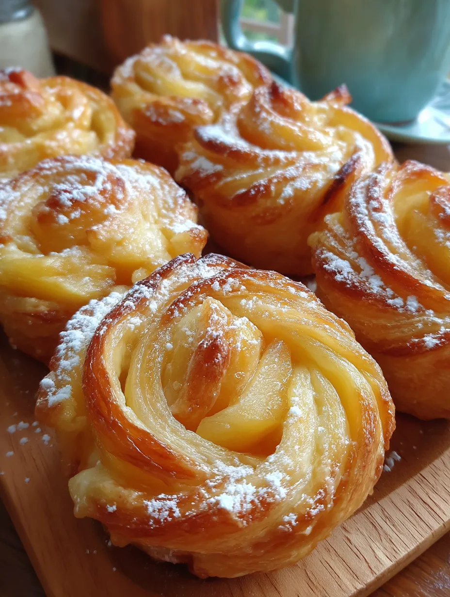Peach Pie Cruffins