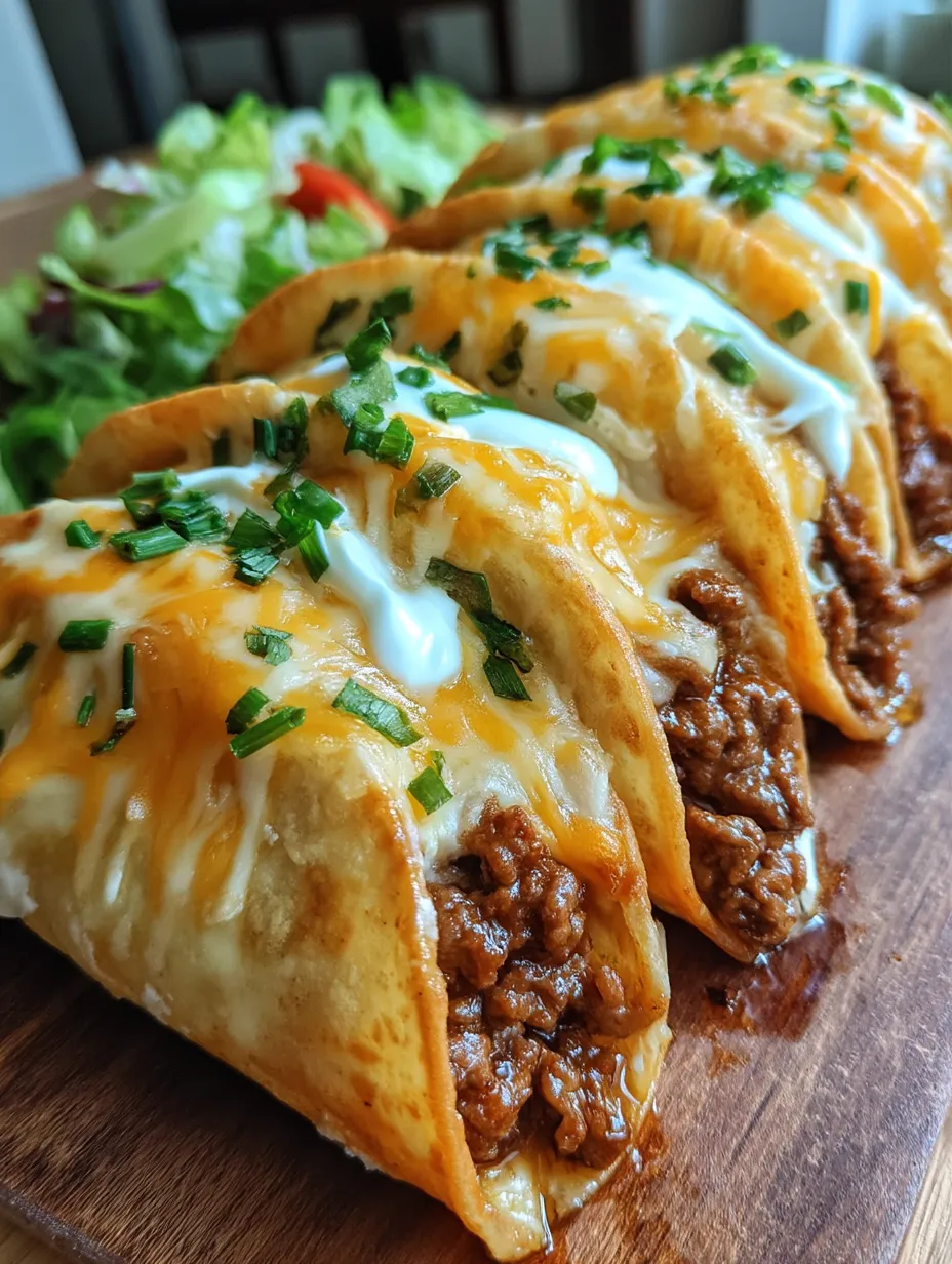 Loaded Cheesy Pocket Tacos