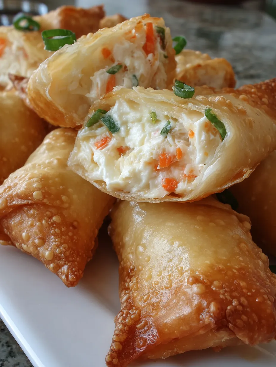 Crab Rangoon Egg Rolls
