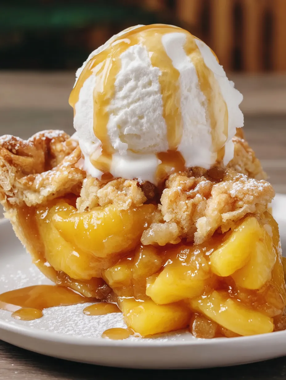 LAZY MAN'S PIE PEACH COBBLER