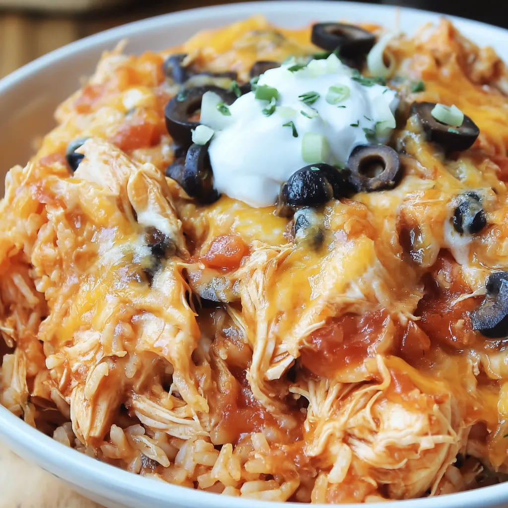 Crock Pot Chicken and Rice Burrito Bowl