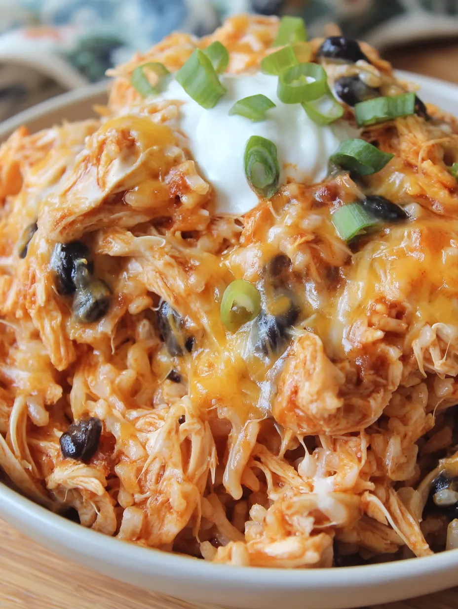 Crock Pot Chicken and Rice Burrito Bowl