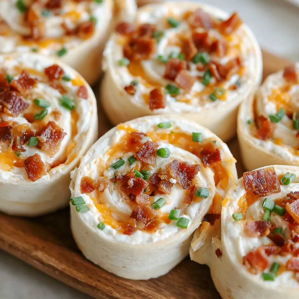 Cheddar Bacon Ranch Pinwheels