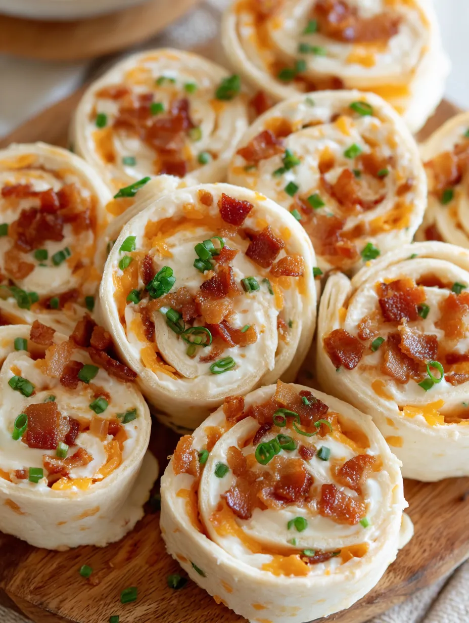 Cheddar Bacon Ranch Pinwheels
