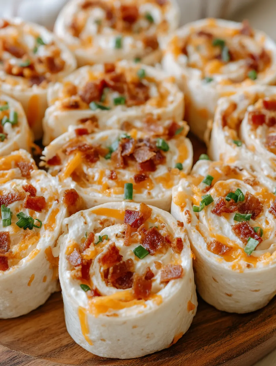 Cheddar Bacon Ranch Pinwheels