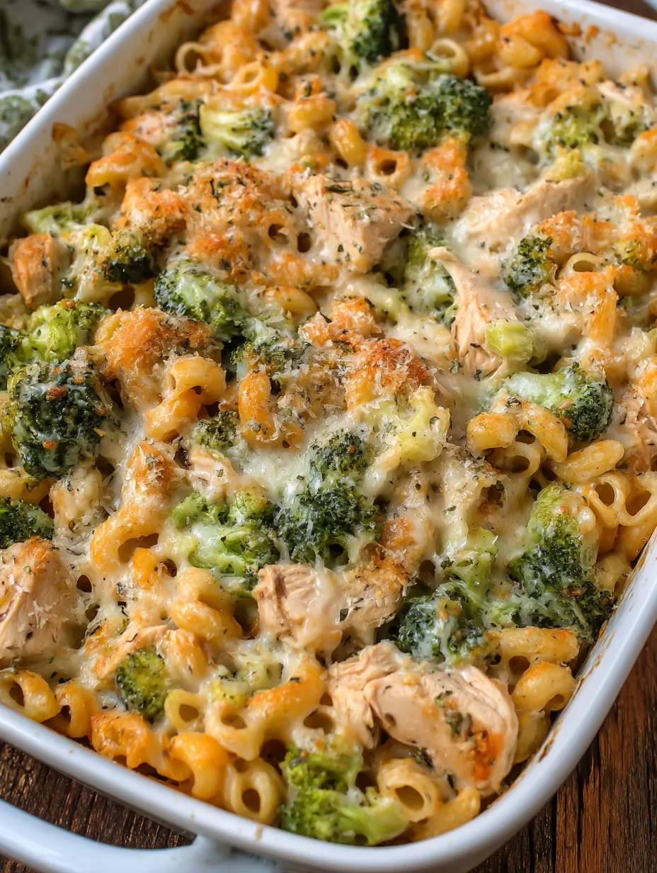 Cheesy Chicken and Broccoli Pasta Bake
