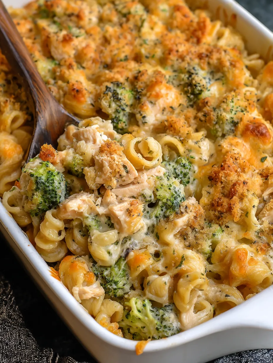 Cheesy Chicken and Broccoli Pasta Bake