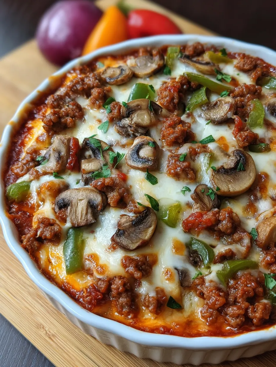 Low Carb Crustless Pizza Bowl