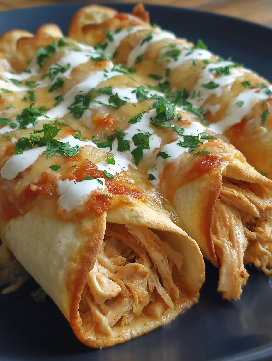 Baked Cream Cheese Chicken Taquitos