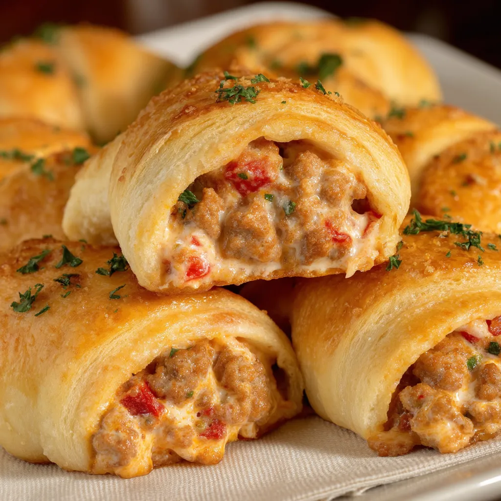Sausage Cream Cheese Crescent Rolls