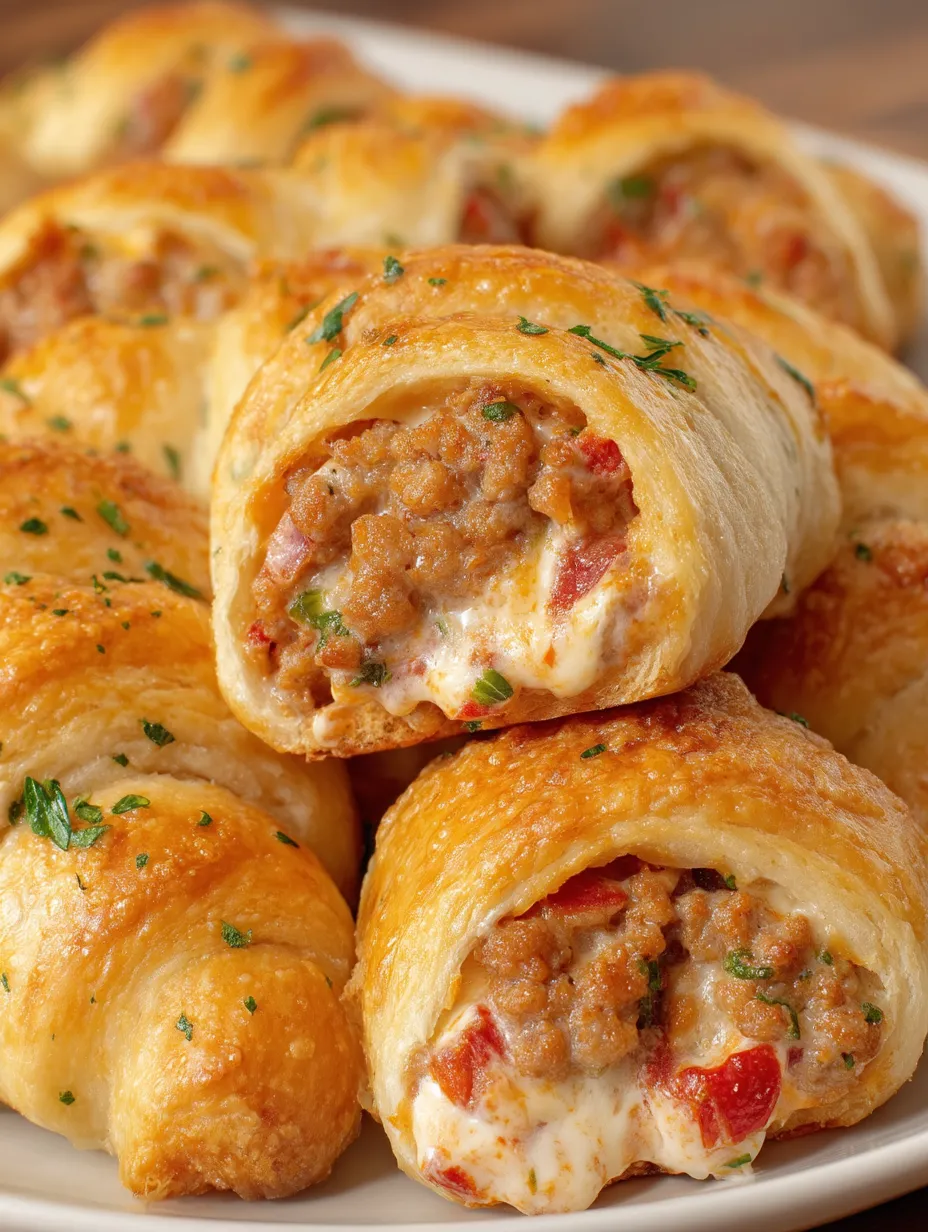 Sausage Cream Cheese Crescent Rolls