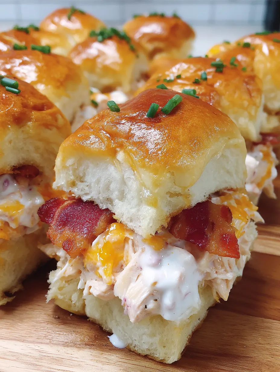 Chicken Bacon Ranch Sliders