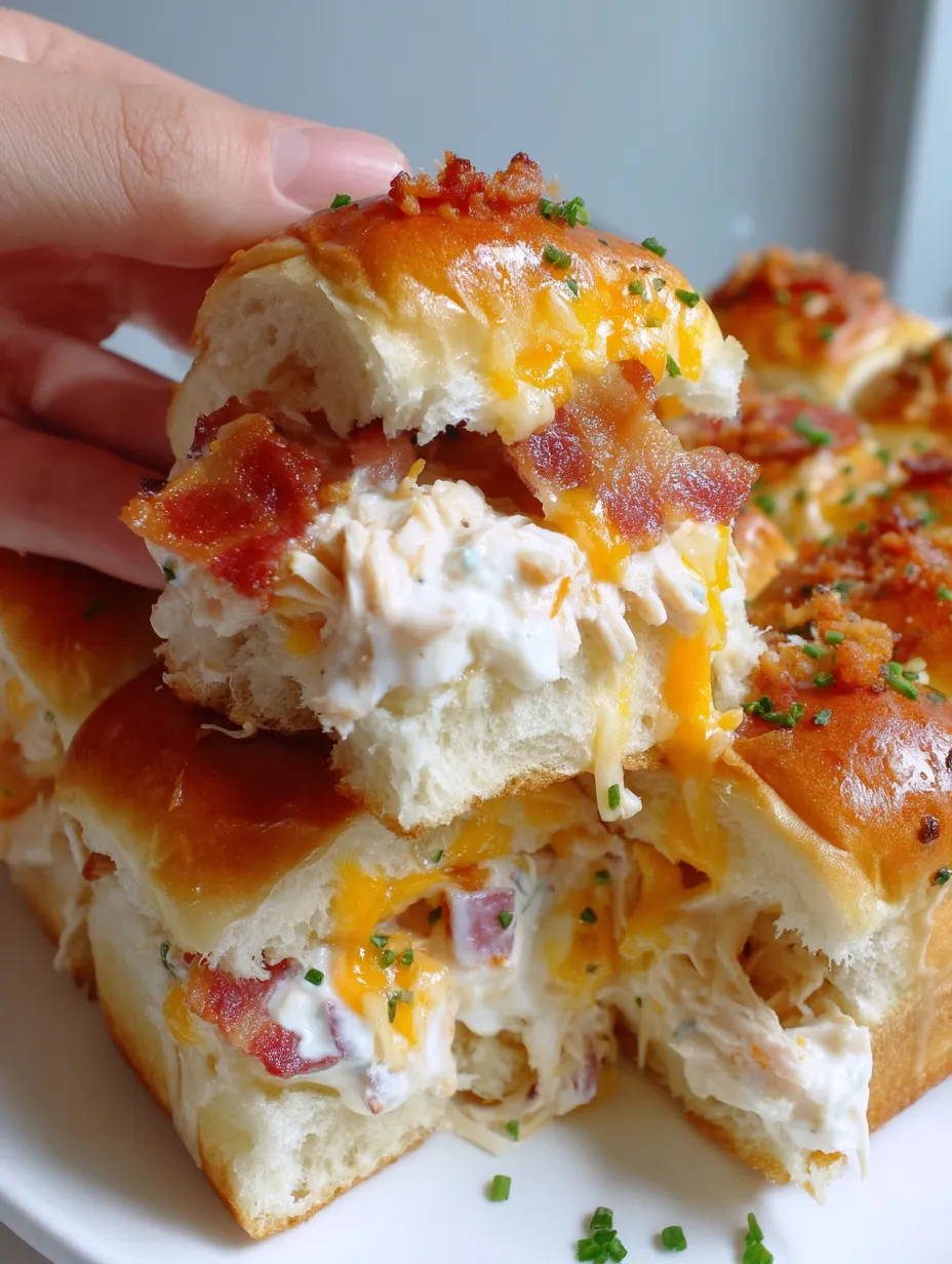 Chicken Bacon Ranch Sliders