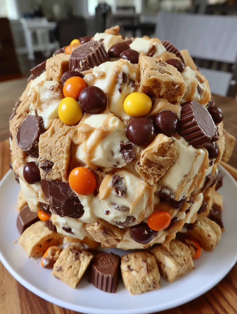 Reese’s Cheese Ball Peanut Butter Bliss Dessert Recipe