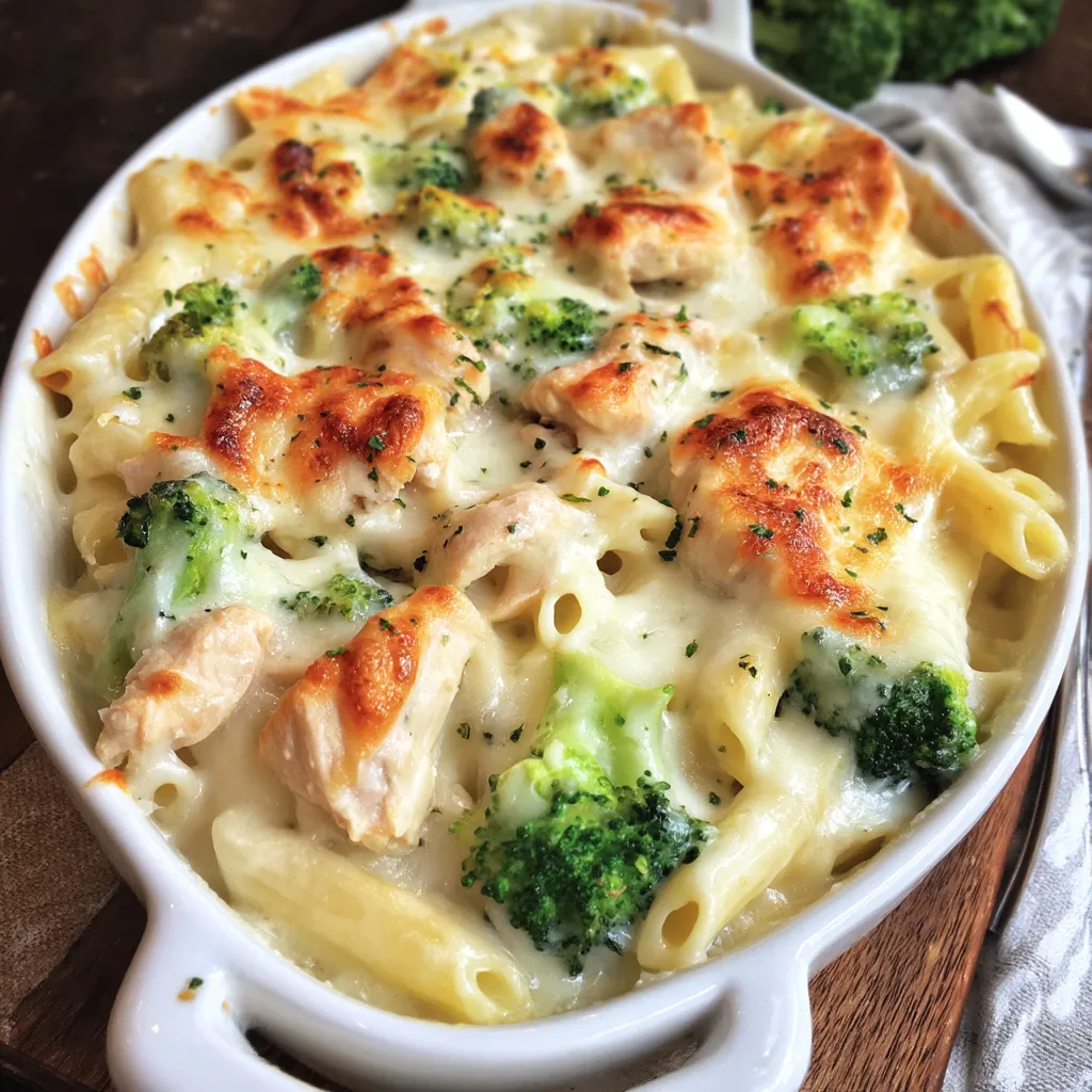 Chicken & Broccoli Alfredo Bake