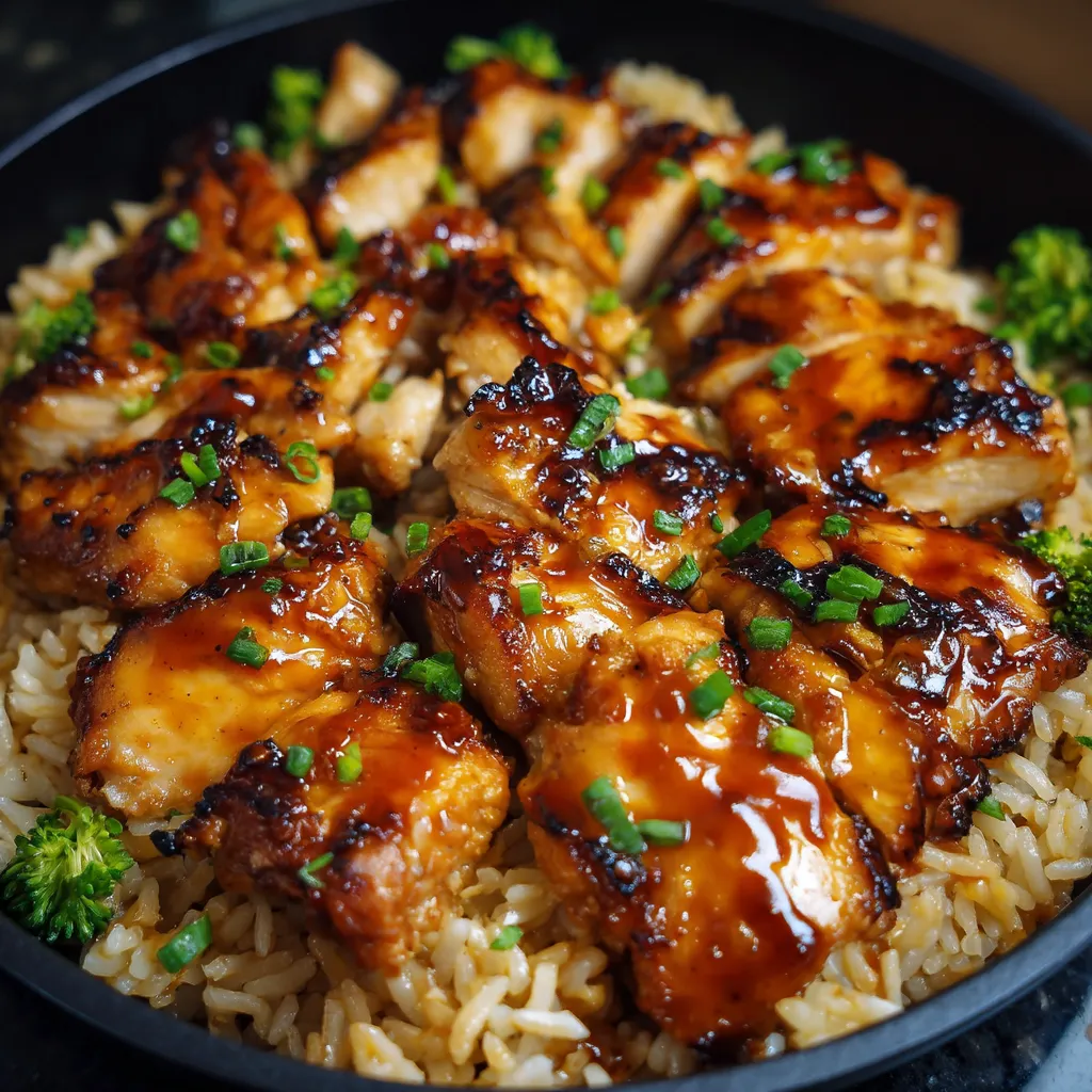 Honey BBQ Chicken Rice