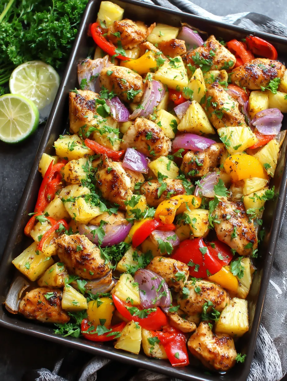 Hawaiian Chicken Sheet Pan