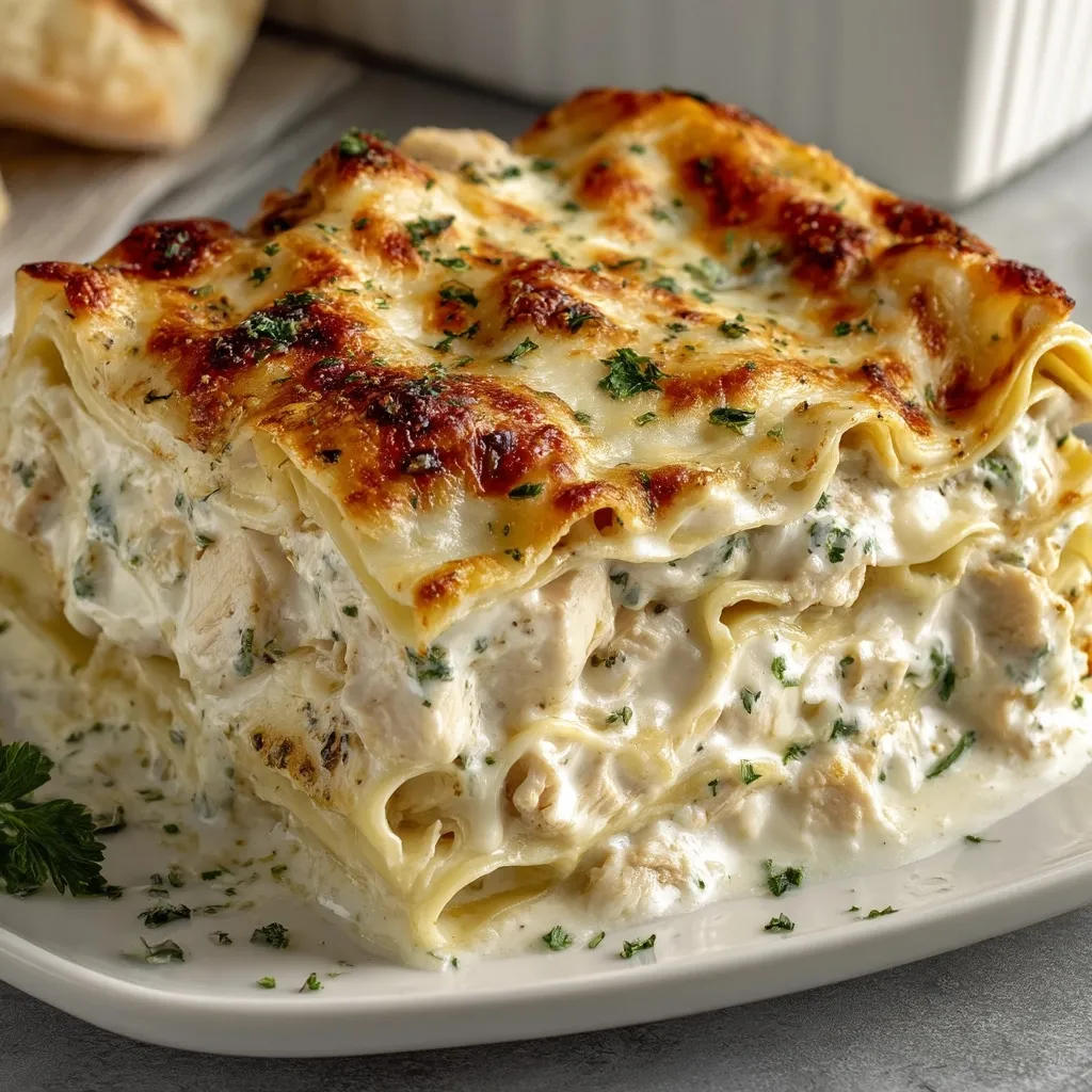 Cheesy Chicken Alfredo Lasagna