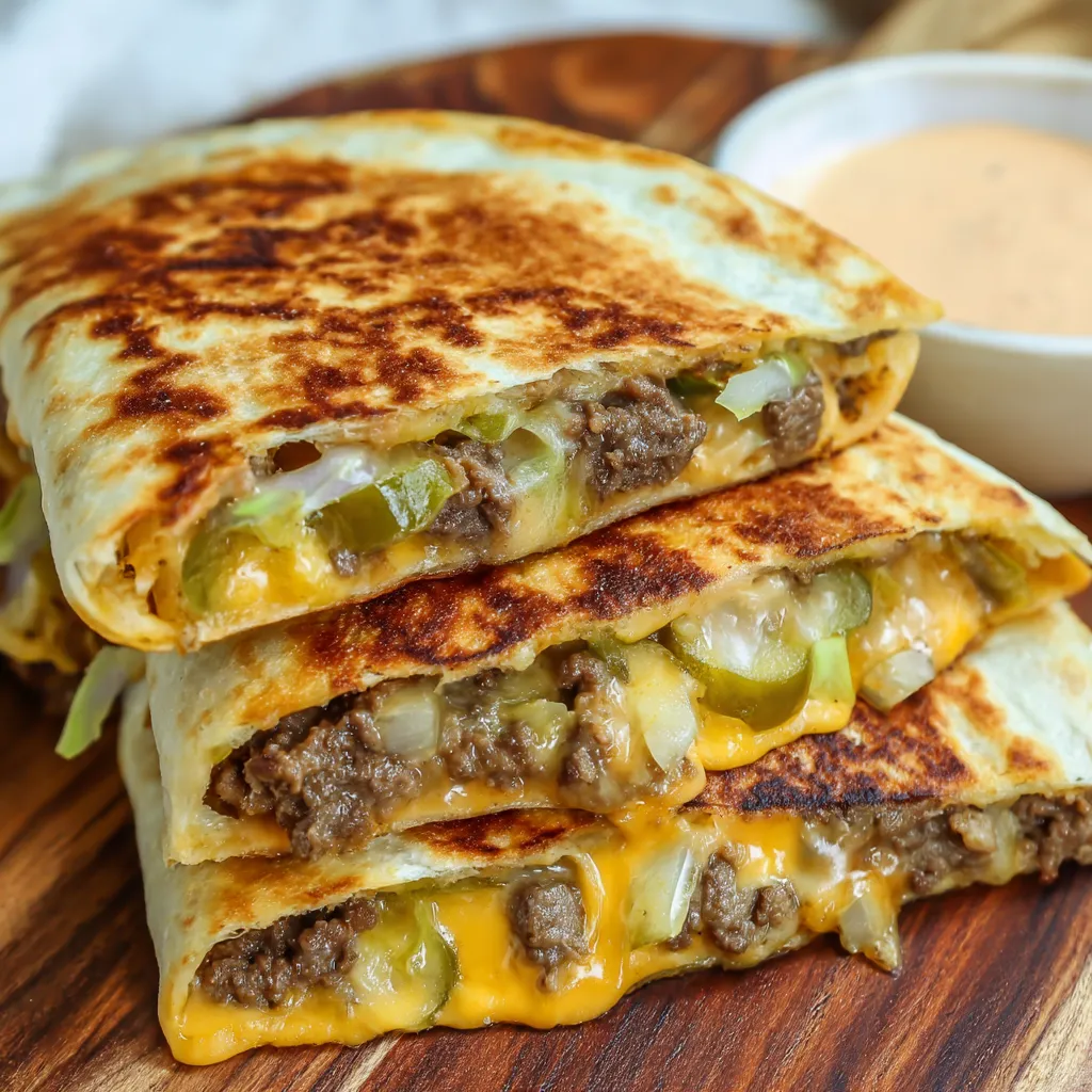 Cheeseburger Quesadilla