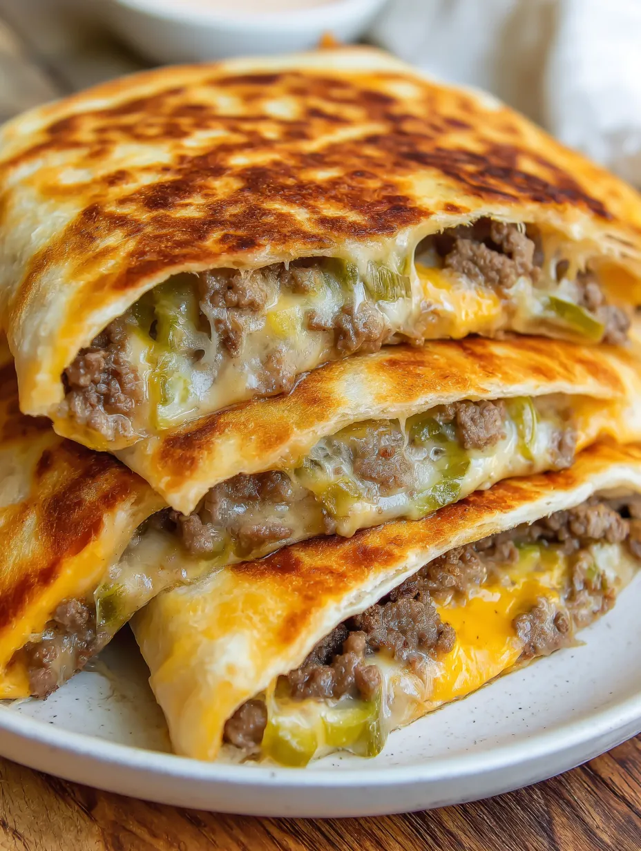 Cheeseburger Quesadilla