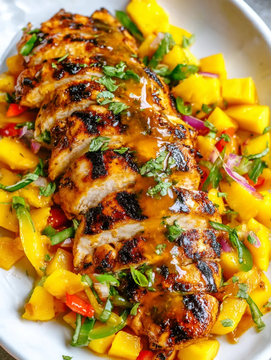 Grilled Mango Pineapple Chicken