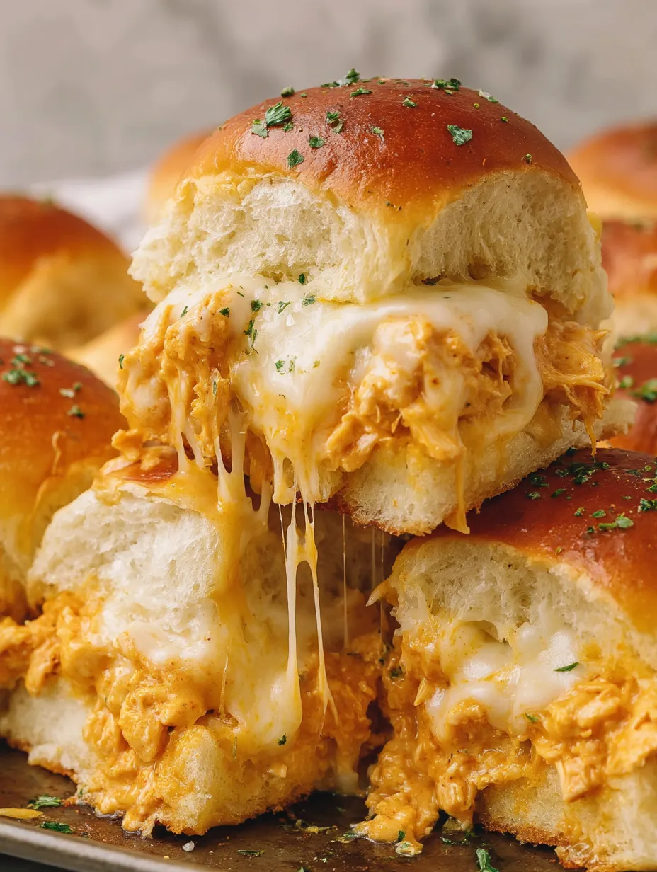 Sheet Pan Buffalo Chicken Sliders