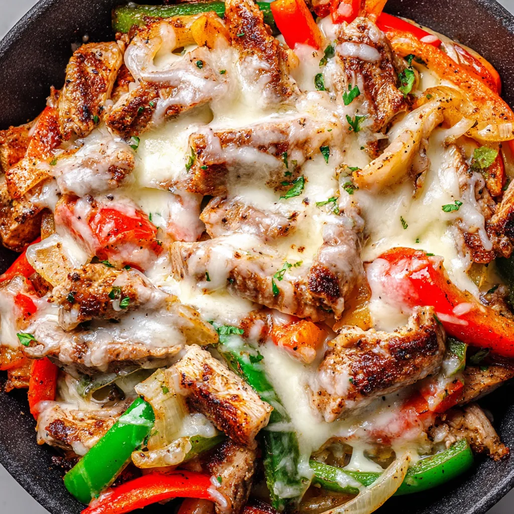 Chicken Cheesesteak Skillet