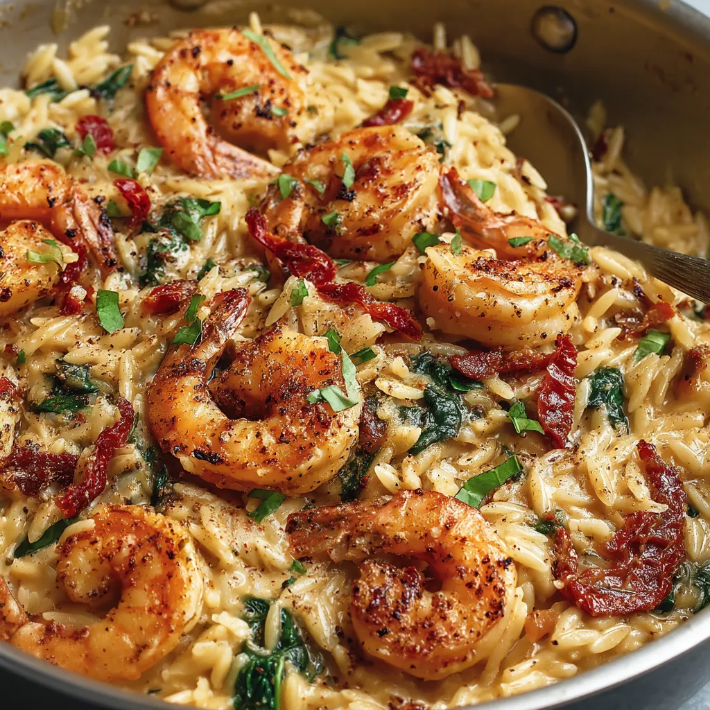 One Pot "Marry Me" Shrimp and Orzo Pasta