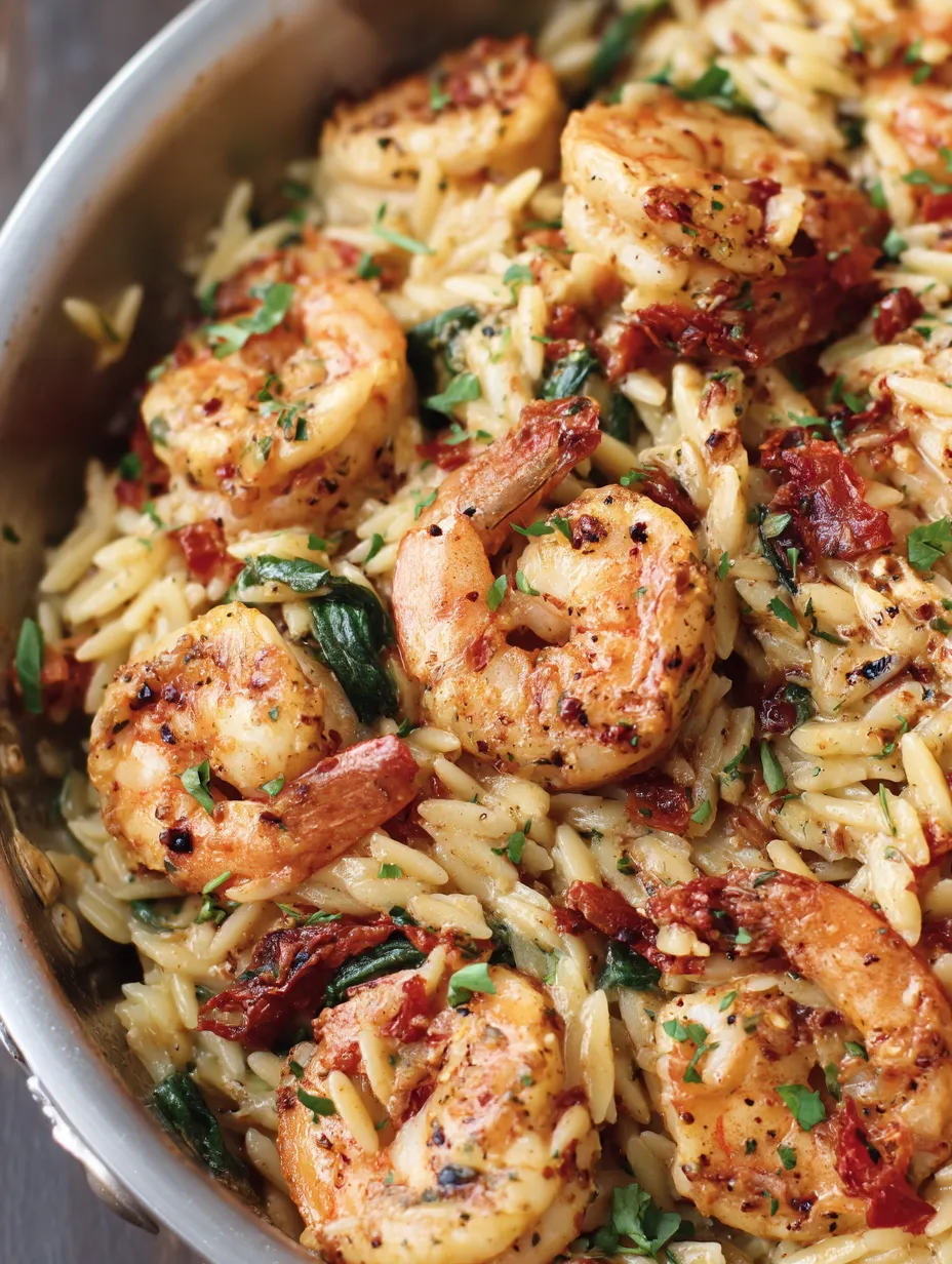 One Pot Marry Me Shrimp and Orzo Pasta
