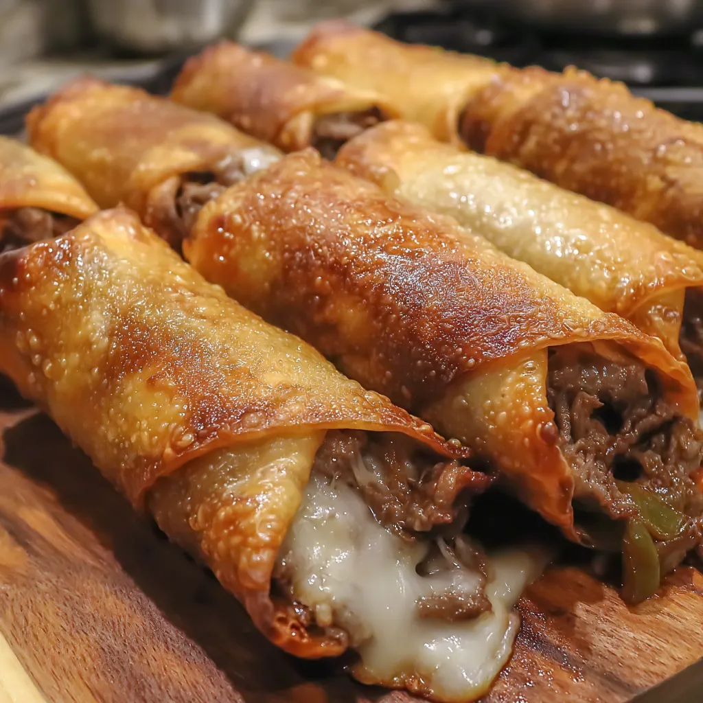 PHILLY CHEESESTEAK EGG ROLLS