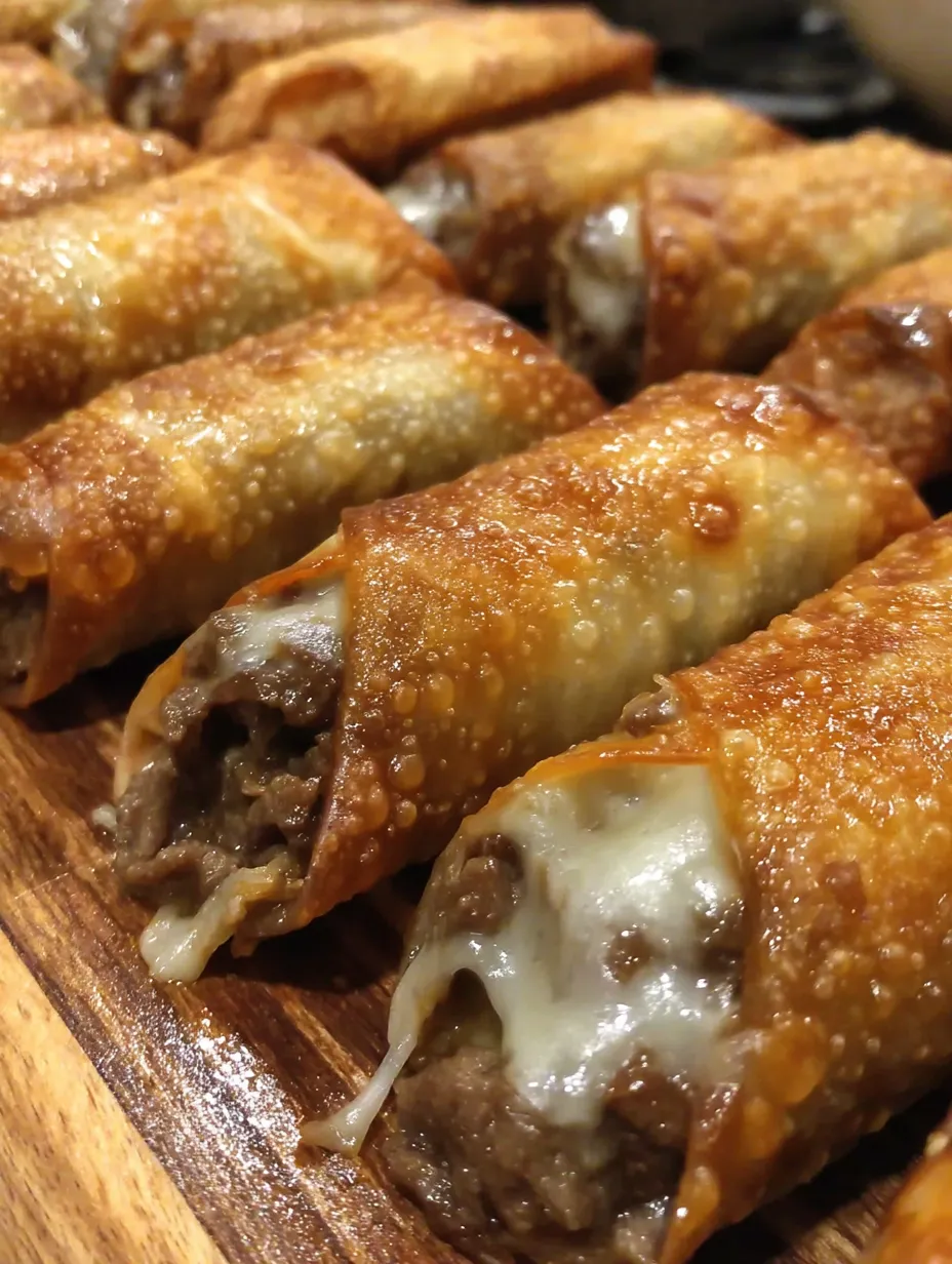 PHILLY CHEESESTEAK EGG ROLLS