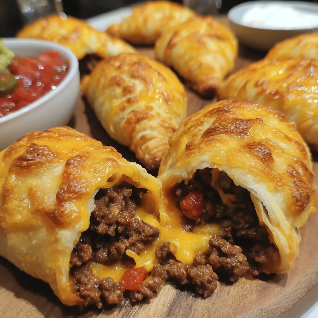 Air Fryer Cheesy Taco Bombs