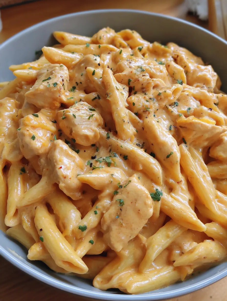 One-Pot Buffalo Ranch Chicken Penne