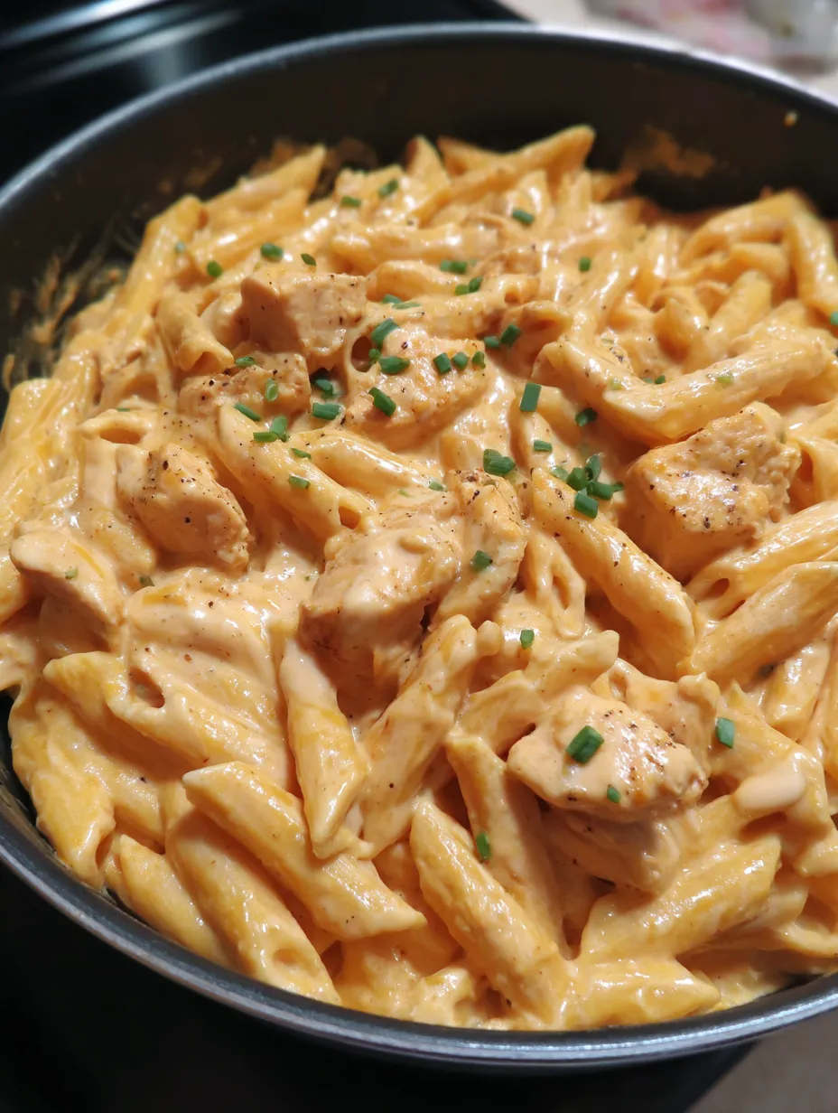 One-Pot Buffalo Ranch Chicken Penne