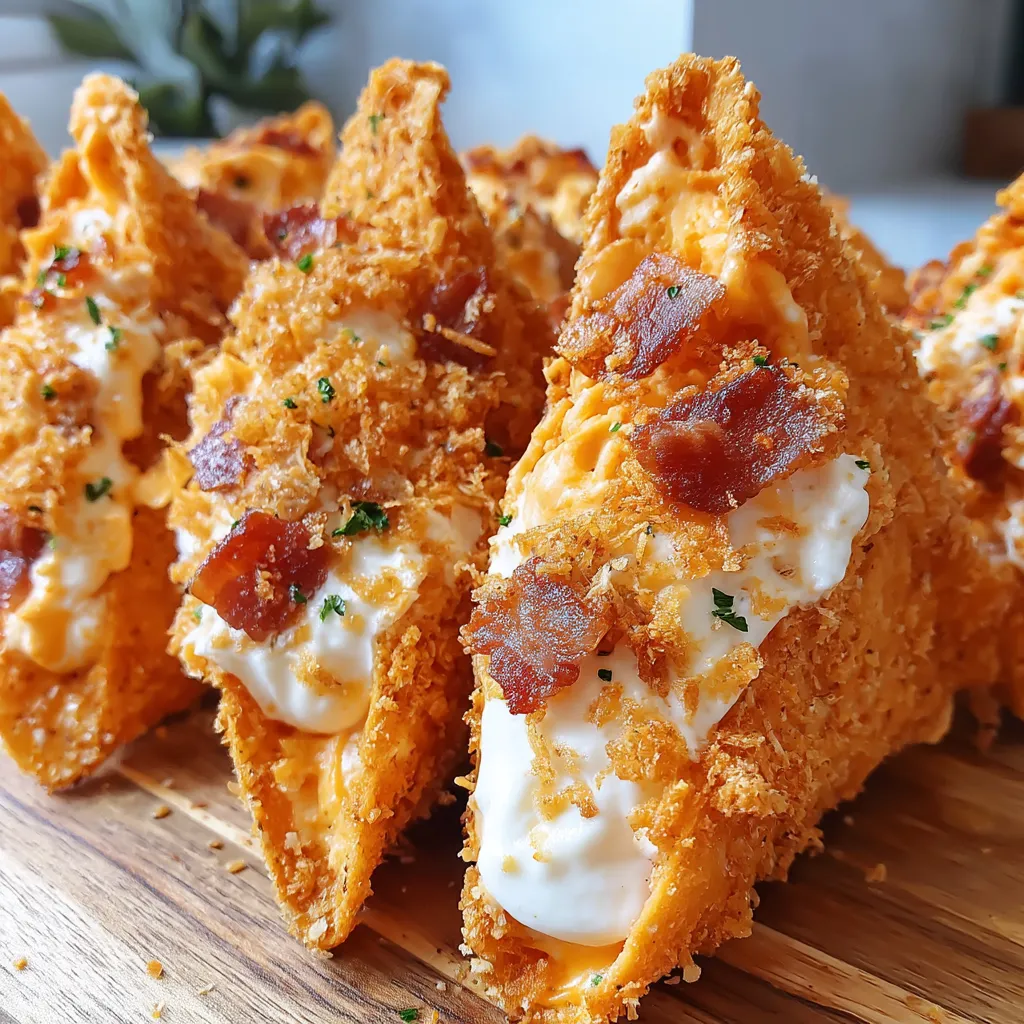 Cream Cheese and Bacon Stuffed Doritos