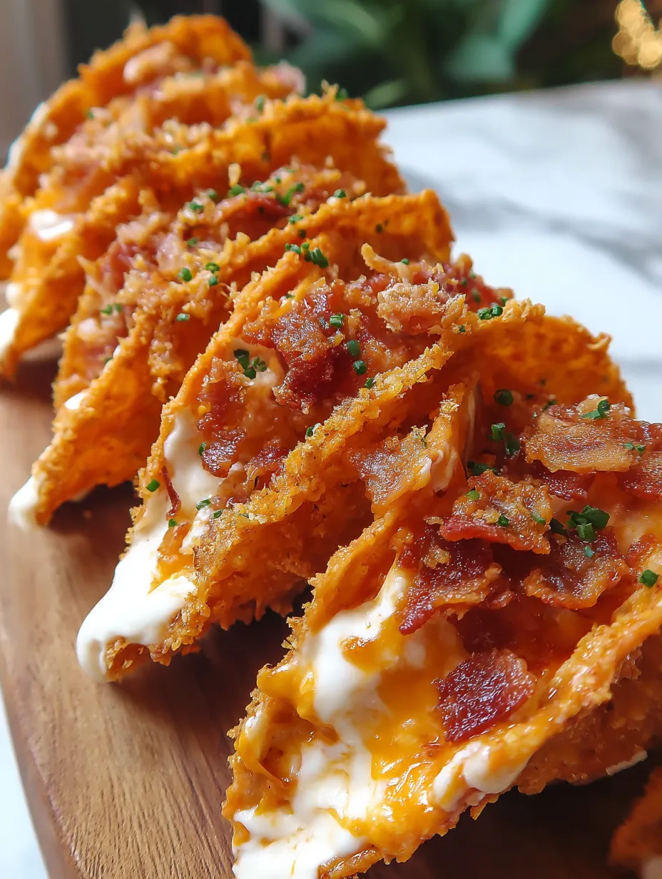 Cream Cheese and Bacon Stuffed Doritos