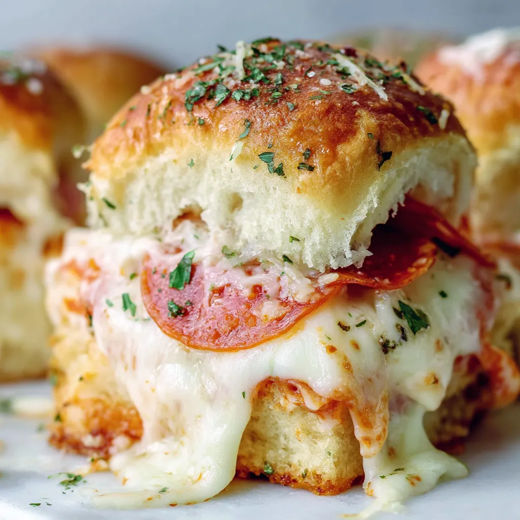 Pepperoni Pizza Sliders