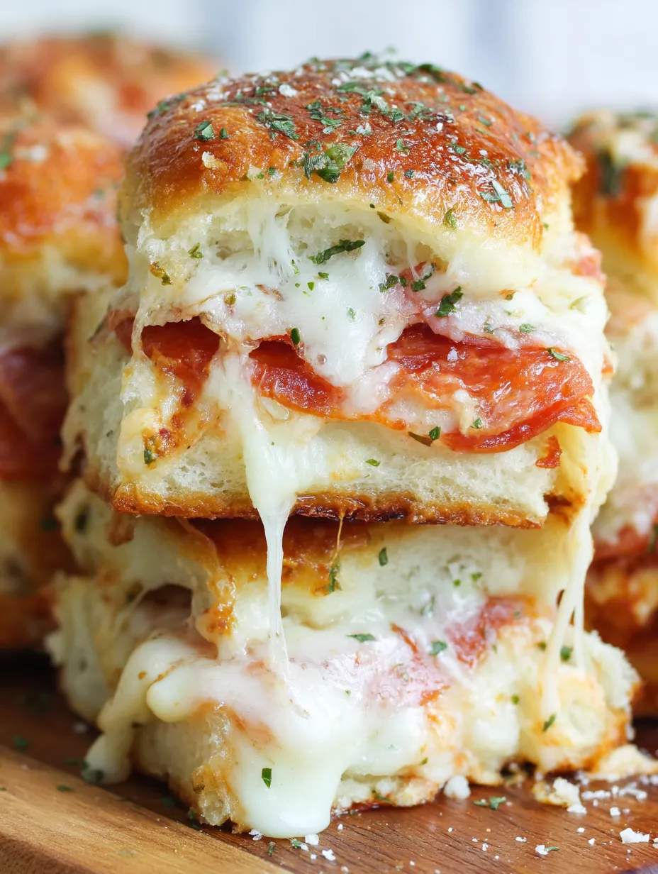 Pepperoni Pizza Sliders