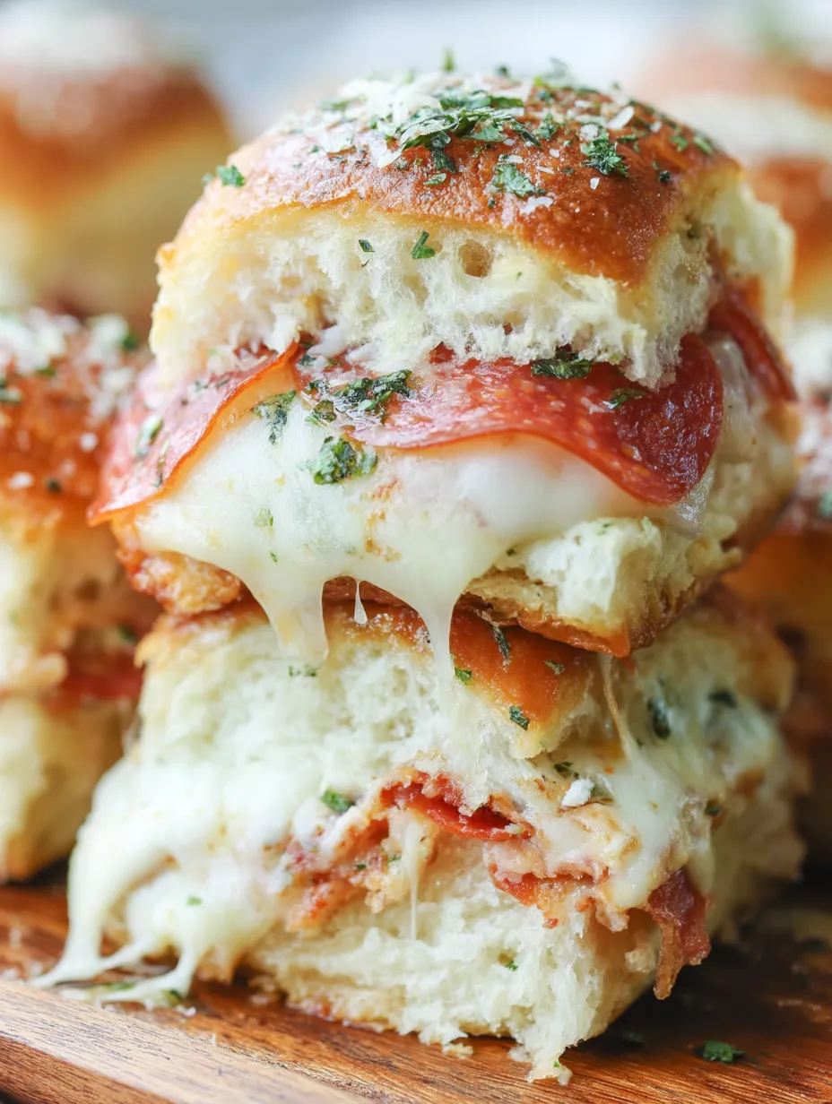Pepperoni Pizza Sliders