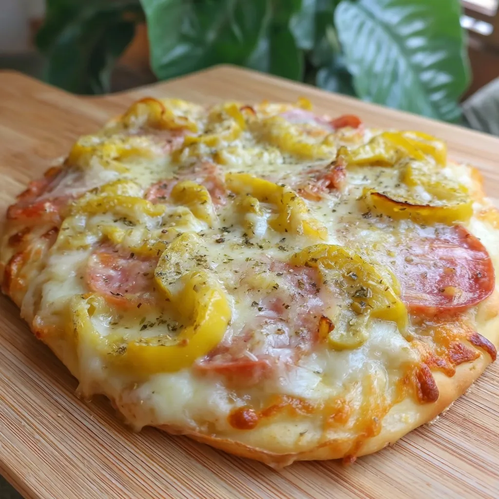 Homemade White Banana Pepper Pizza Recipe