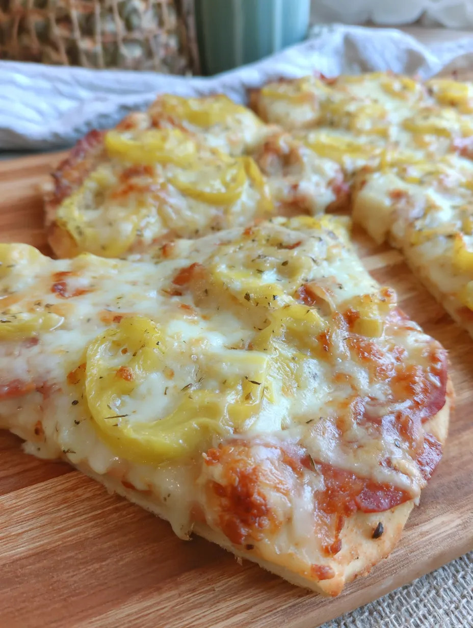 Homemade White Banana Pepper Pizza Recipe