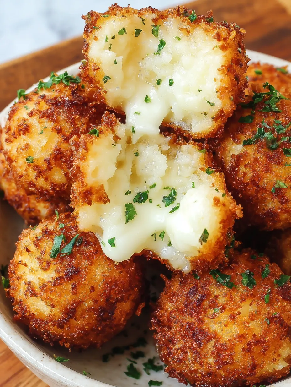 Air Fryer Cheesy Mashed Potato Balls